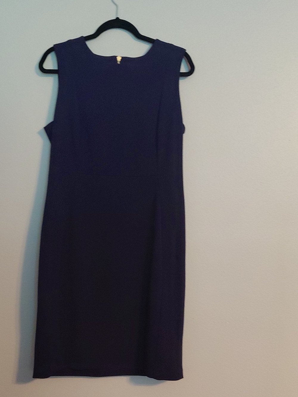 Calvin Klein Sleeveless Navy Sheath Dress